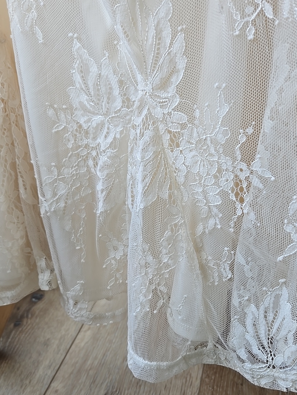Wild Fable Cream White Lined Floral Lace Mini Skirt sz Medium M Punk Goth New - Picture 13 of 17